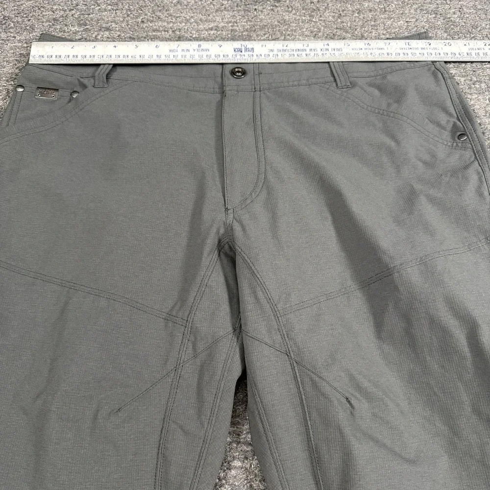 Kuhl Silencr Pants 38x32 Gray Ripstop Water Resistant Stretch Fabric Pockets - Picture 6 of 12
